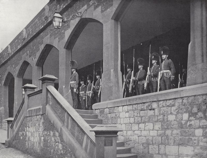 Verriegelung der Turmtore, Salutieren der Schlüssel von J. Benjamin Stone