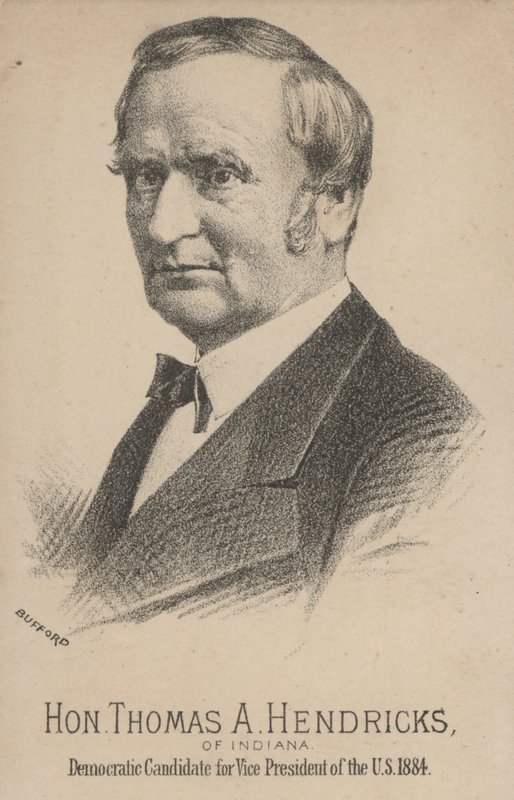 Thomas A. Hendricks aus Indiana, demokratischer Kandidat für den Vizepräsidenten der Vereinigten Staaten von J. H. and Co. Bufford