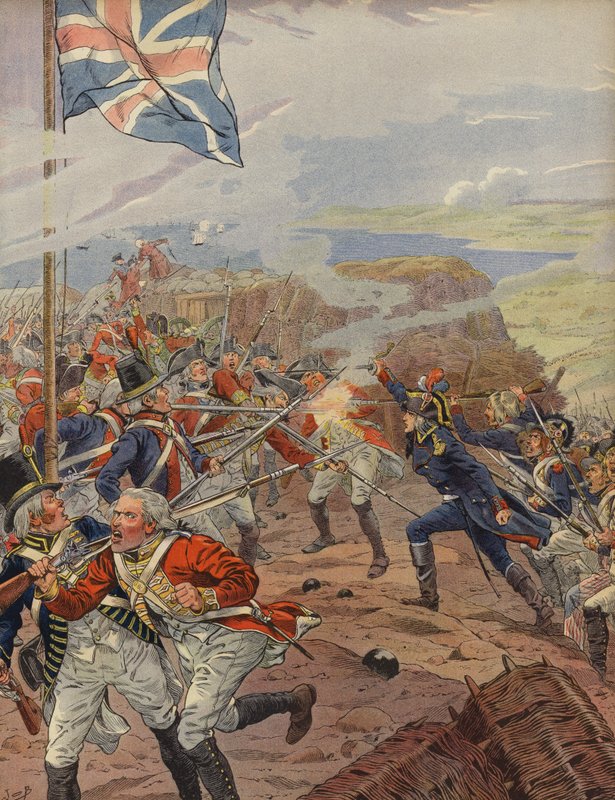 Napoleon Bonaparte führt den Angriff bei der Belagerung von Toulon an von Jacques Marie Gaston Onfray de Breville (Job)
