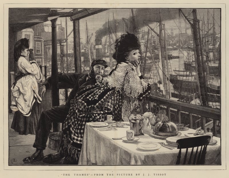 Die Themse von James Jacques Joseph Tissot