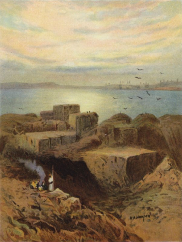 Ruinen von Babylon und hängende Gärten von James (after) Clark
