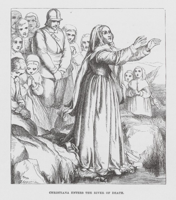 Christiana betritt den Fluss des Todes von James Dawson Watson