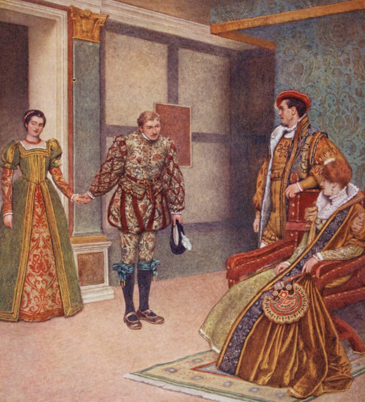 Shakespeares Der Kaufmann von Venedig: Portia, Bassanio, Gratiano und Nerissa von James Dromgole Linton