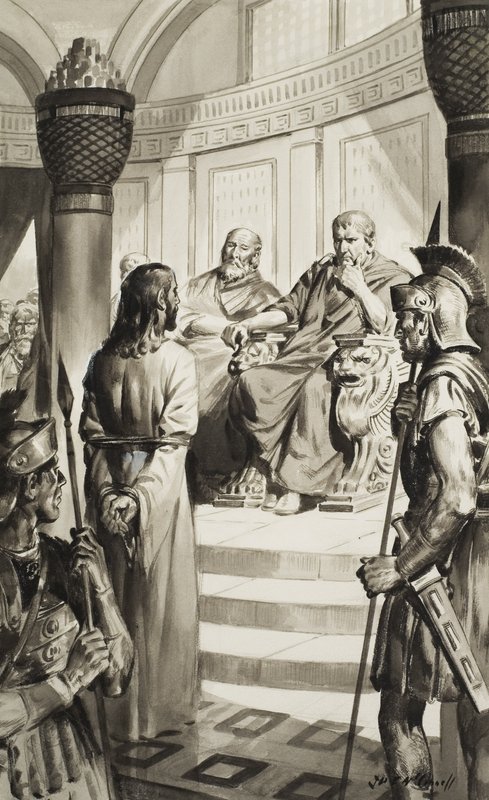 Christus vor Pontius Pilatus von James Edwin McConnell