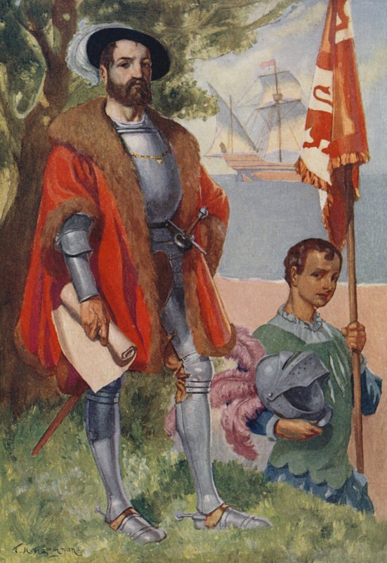 Hernan Cortes, spanischer Konquistador von James Henry Robinson