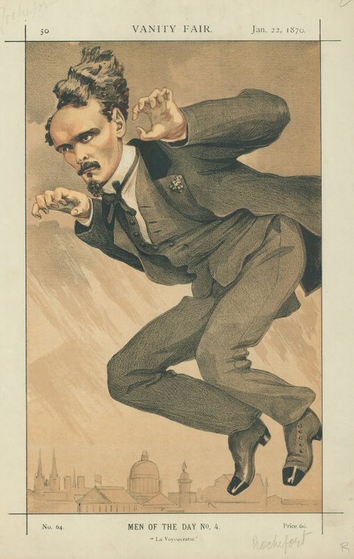Henri Rochefort, La Voyoucratie, 22. Januar 1870, Vanity Fair Karikatur von James Jacques Joseph Tissot