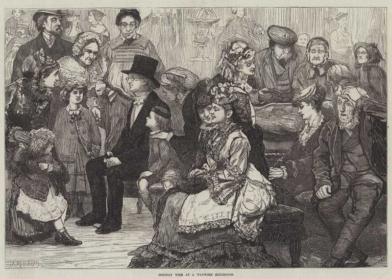 Ferienzeit bei einer Wachsfiguren-Ausstellung von James Macbeth