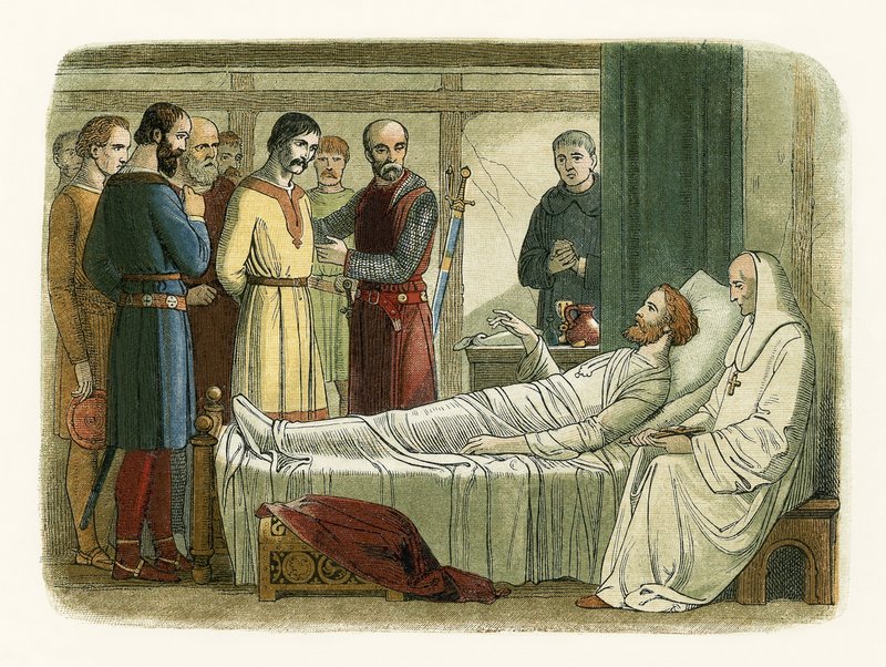 Richard begnadigt den Bogenschützen, der ihn erschoss von James William Edmund Doyle