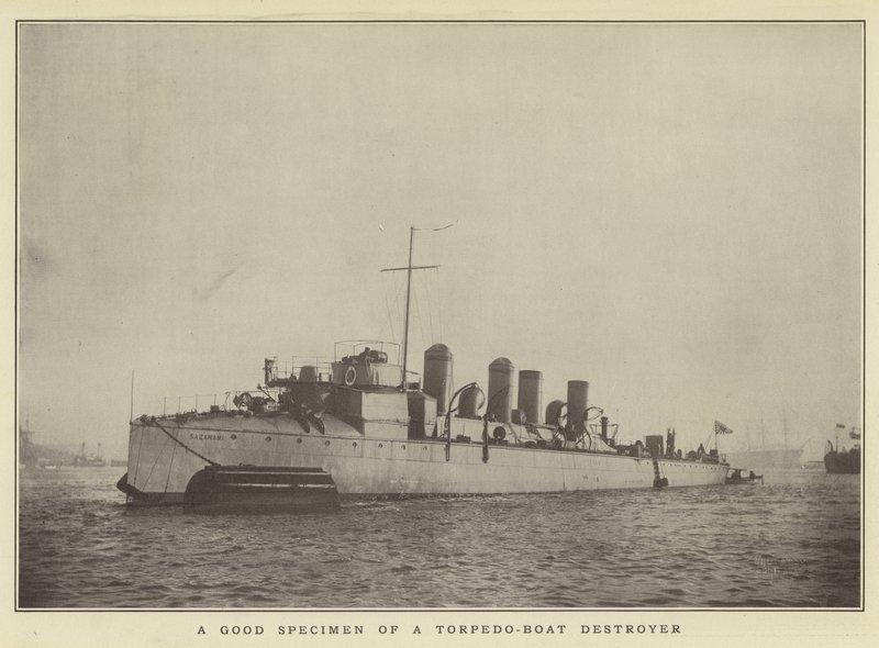 Ein gutes Beispiel eines Torpedoboot-Zerstörers von Japanese Photographer
