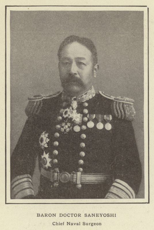 Baron Doktor Saneyoshi, Chefchirurg der Marine von Japanese Photographer