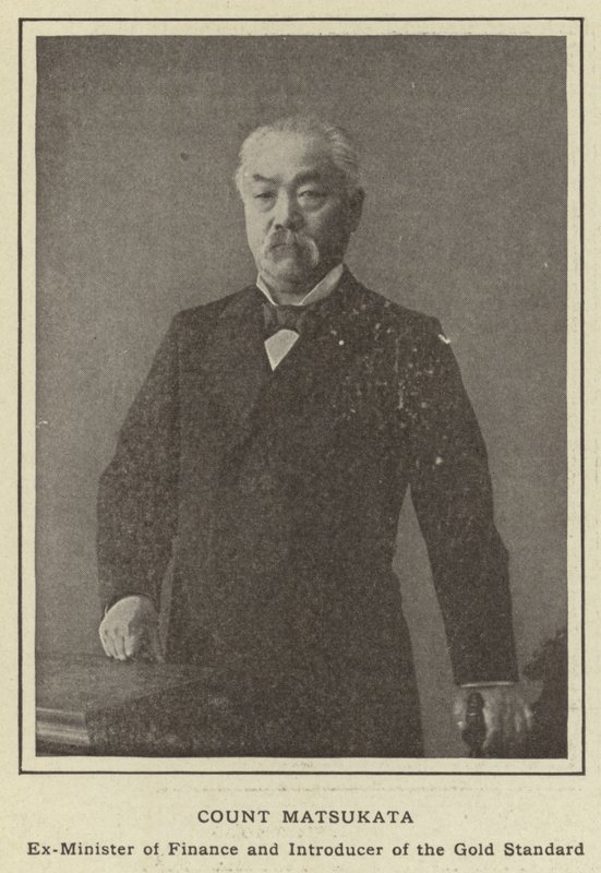 Graf Matsukata, Ex-Finanzminister und Einführer des Goldstandards von Japanese Photographer