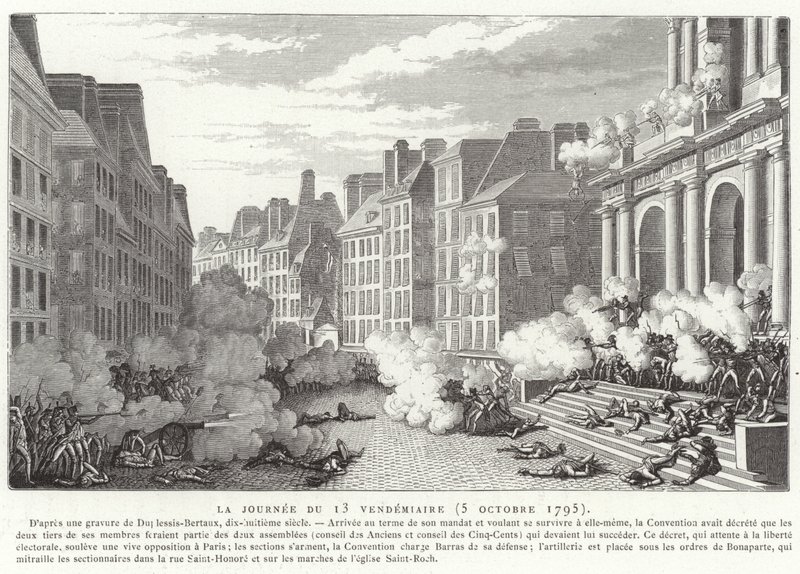 Der Tag des 13. Vendémiaire (5. Oktober 1795) von Jean Duplessis Bertaux