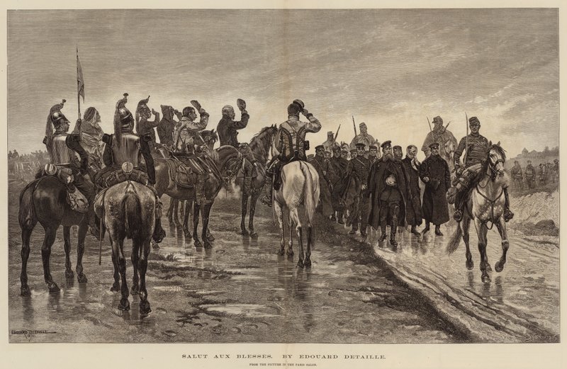 Salut Aux Blesses von Jean-Baptiste Edouard Detaille