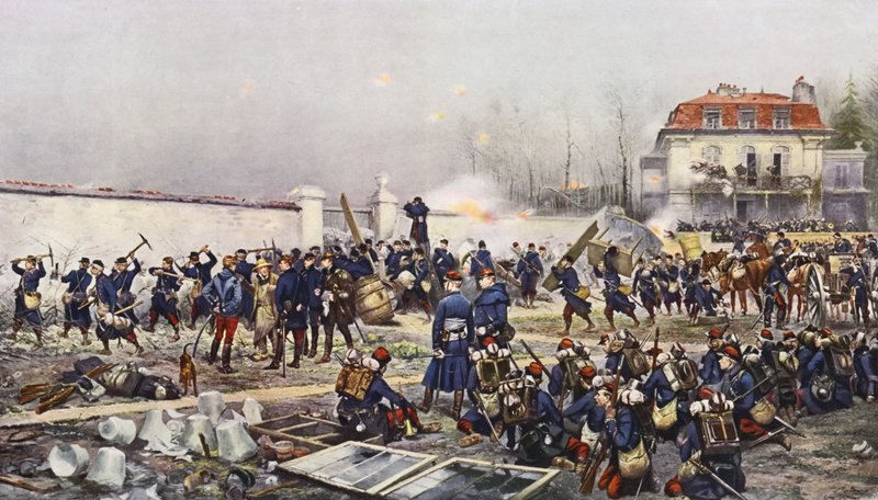 Die Verteidigung von Champigny von Jean Baptiste Edouard Detaille