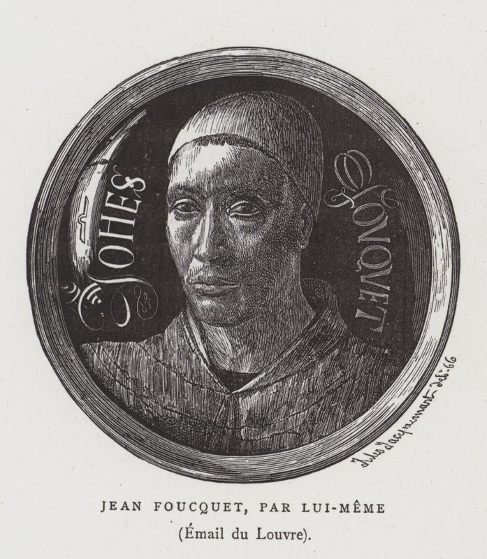 Selbstporträt des französischen Malers Jean Foucquet aus dem 15. Jahrhundert von Jean Fouquet