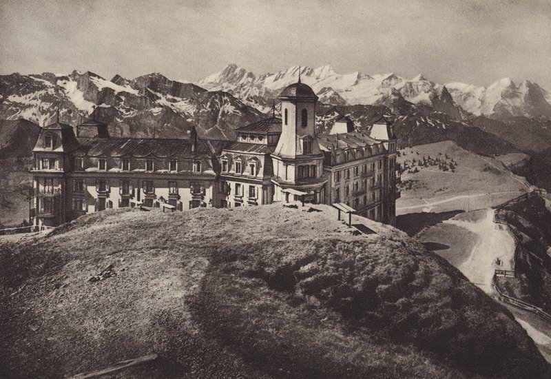 Hotel Rigi Kulm, Blick auf die Berner Alpen von Jean Gaberell
