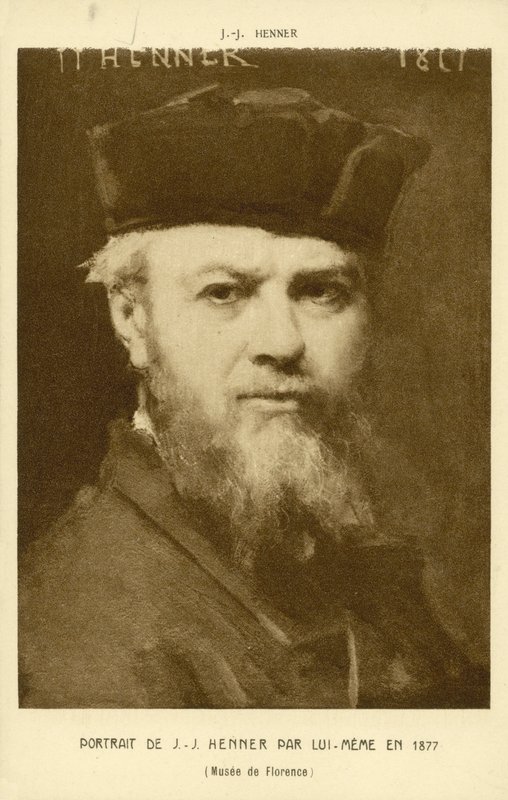 Selbstporträt von Jean-Jacques Henner, französischer Künstler von Jean Jacques (after) Henner