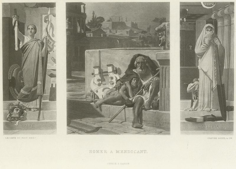 Homer ein Bettler von Jean Jules Antoine Lecomte du Nouy