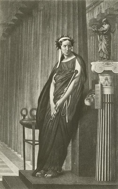 Rachel als Muse der griechischen Tragödie von Jean Leon Gerome