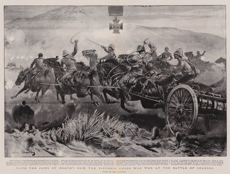 In den Rachen des Todes, wie das Victoria-Kreuz in der Schlacht von Colenso gewonnen wurde von John Charlton
