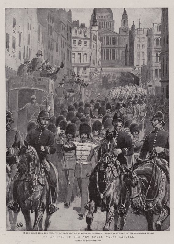 Die Ankunft der New South Wales Lancers von John Charlton
