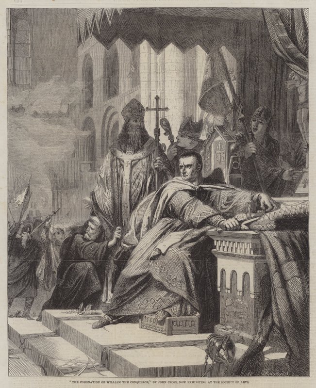 Die Krönung von Wilhelm dem Eroberer von John Cross