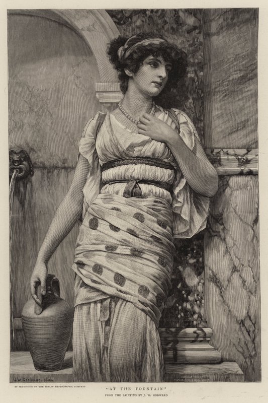 Am Brunnen von John William Godward