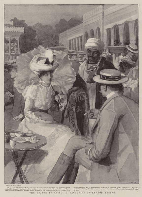 Die Saison in Kairo, ein beliebter Nachmittagsort von John da Costa