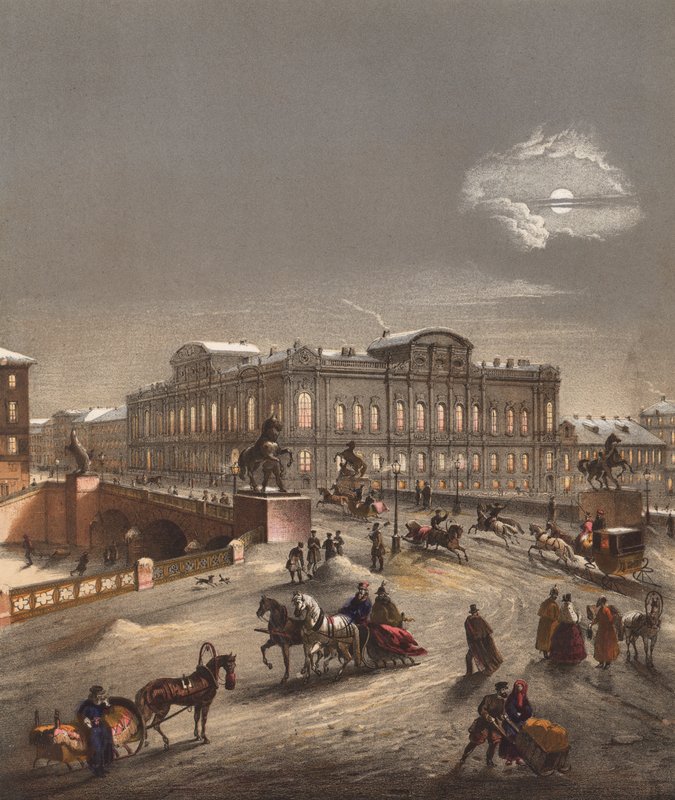St. Petersburg, Russland, im Winter von John (after) Brandard