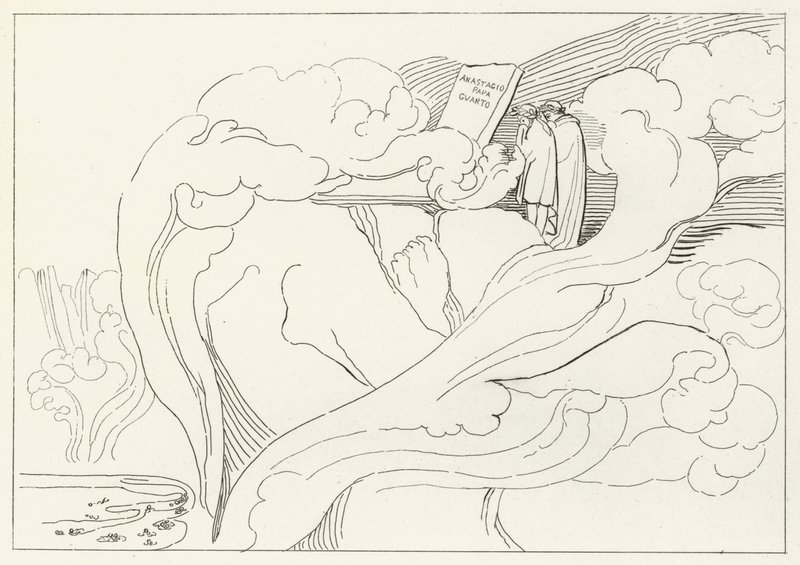 Grab von Anastasius, Inferno, Gesang 11 von John (after) Flaxman