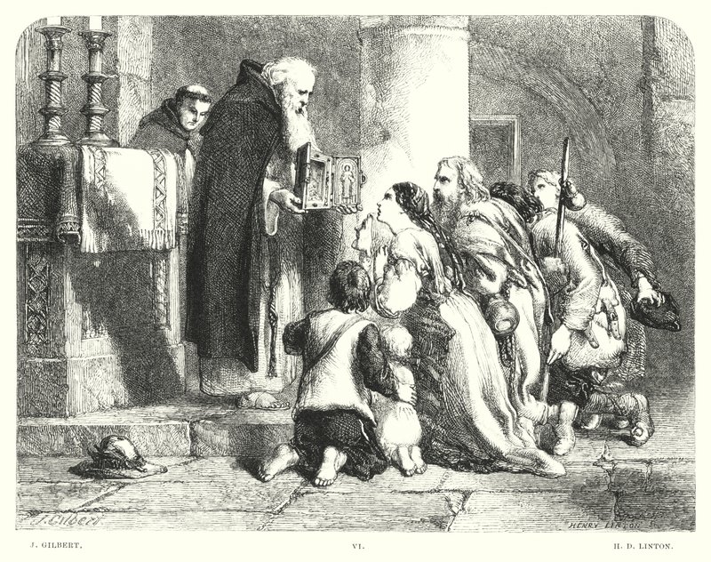 Lord Byrons Childe Harold, Gesang I, Strophe 20 von John (after) Gilbert