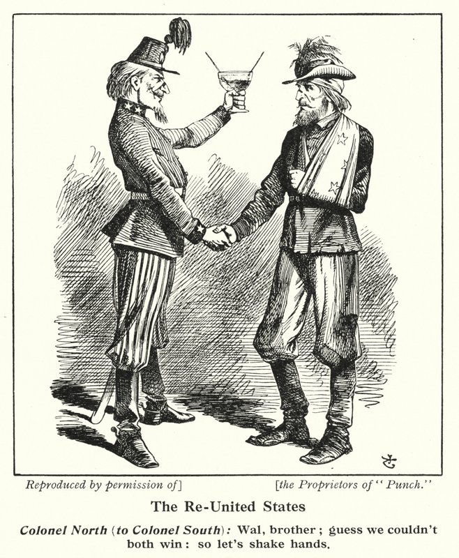 Die wiedervereinigten Staaten von John (after) Tenniel