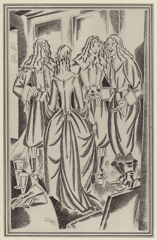 Illustration für Moll Flanders von Daniel Defoe von John Austen