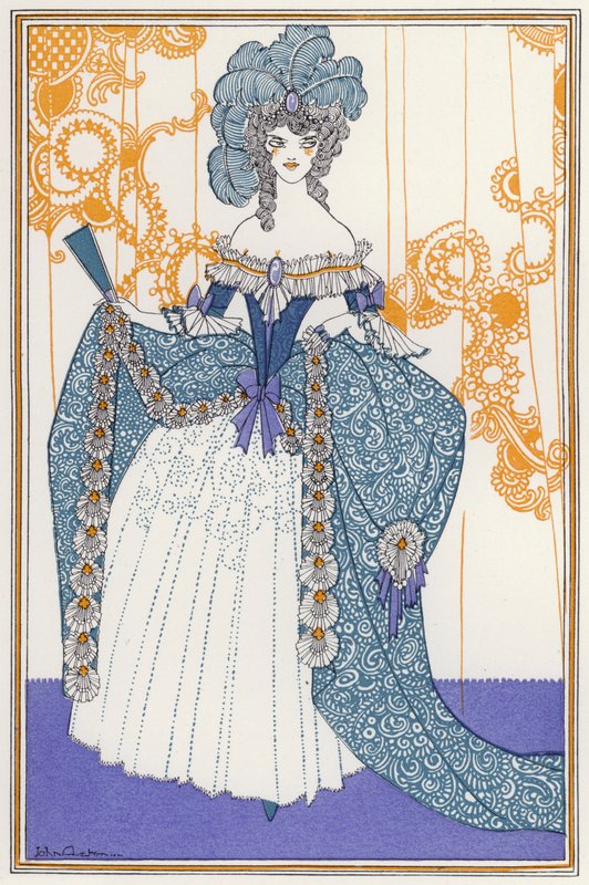 Illustration für "Rogues In Porcelain", Eine Sammlung von Gedichten aus dem 18. Jahrhundert von John Austen