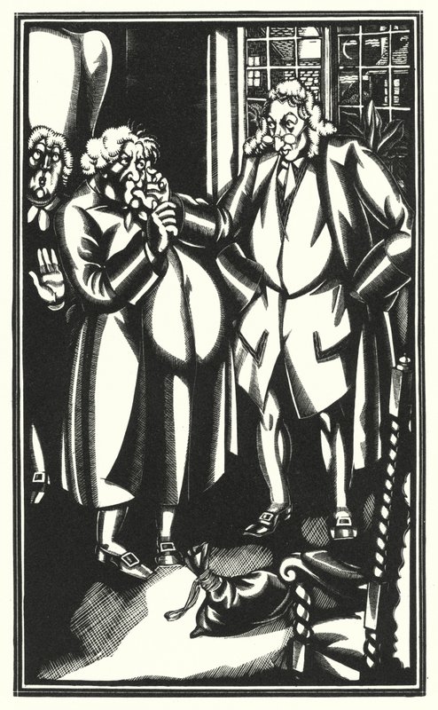 Illustration für Tristram Shandy von Laurence Sterne von John Austen