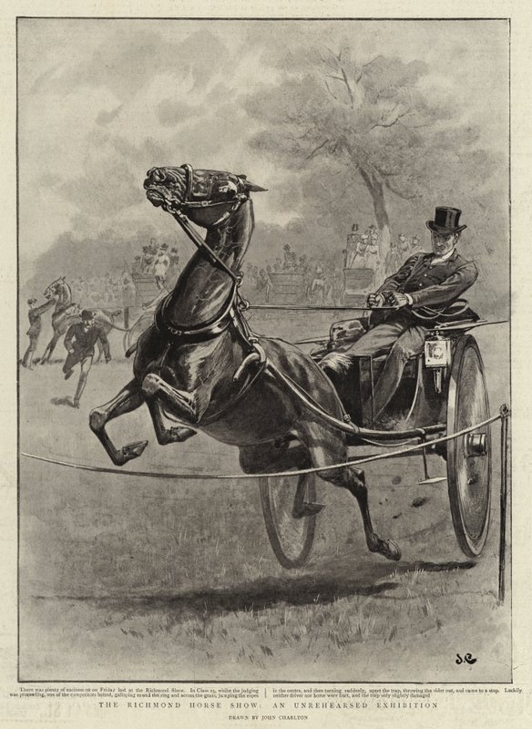 Die Richmond-Pferdeschau, eine ungeprobte Ausstellung von John Charlton