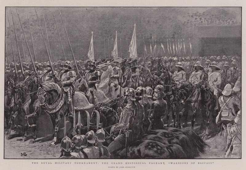 Das königliche Militärturnier, das große historische Festspiel, Krieger Britanniens von John Charlton