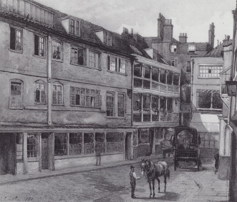 Verlorenes London: Hof des George Inn, Borough von John Crowther