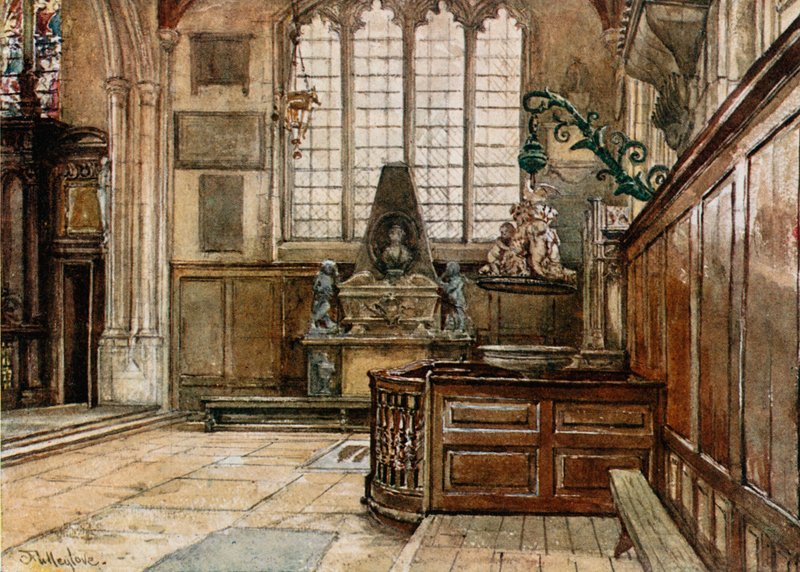 Innenraum von Allhallows, Barking-by-the-Tower von John Fulleylove