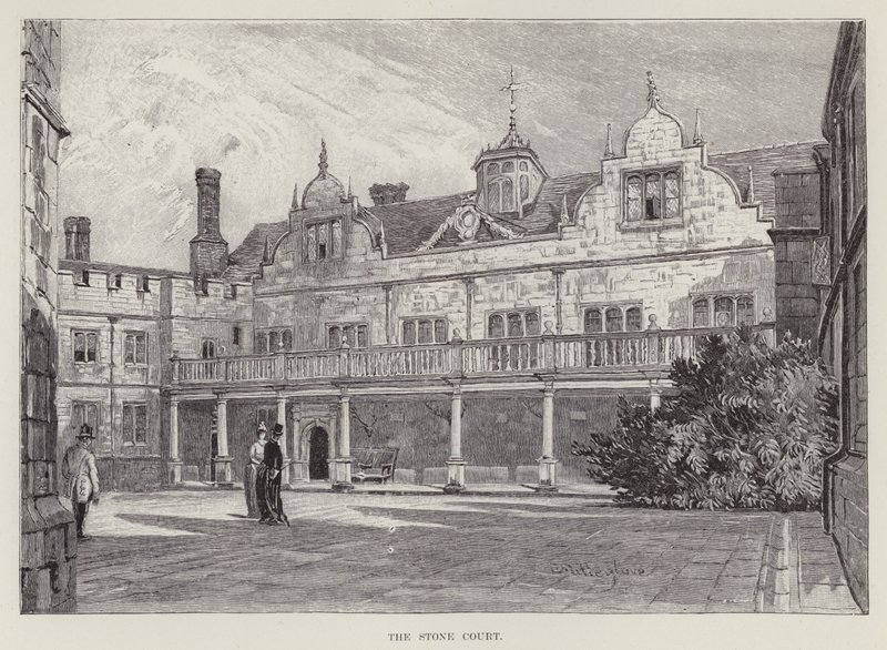 Knole House, Der Steinhof von John Fulleylove