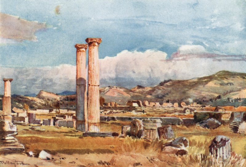 Olympia. Die Palaestra und Überreste des Zeus-Tempels von John Fulleylove