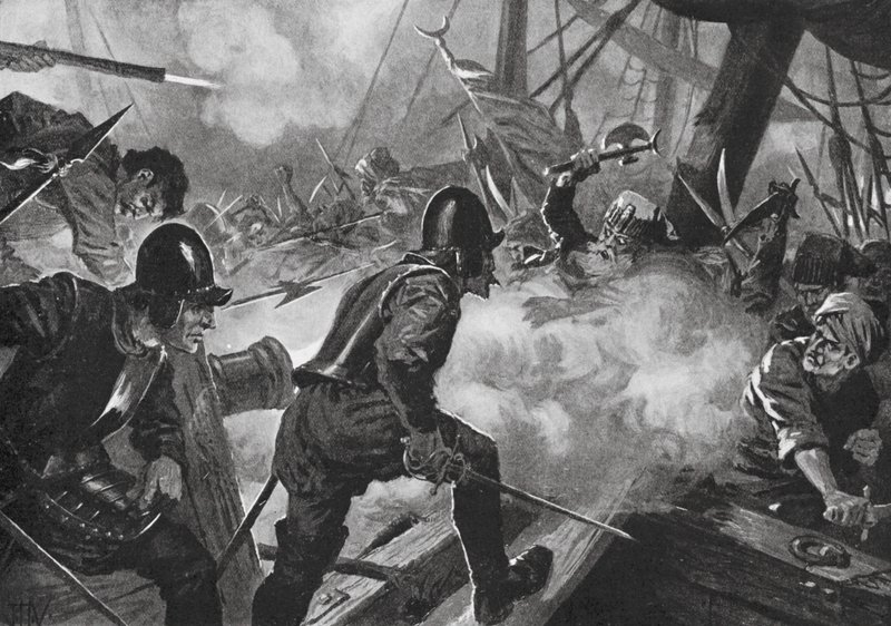 Die Schlacht von Lepanto von John Harris Valda
