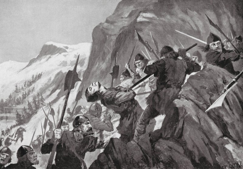 Die Schlacht von Morgarten von John Harris Valda