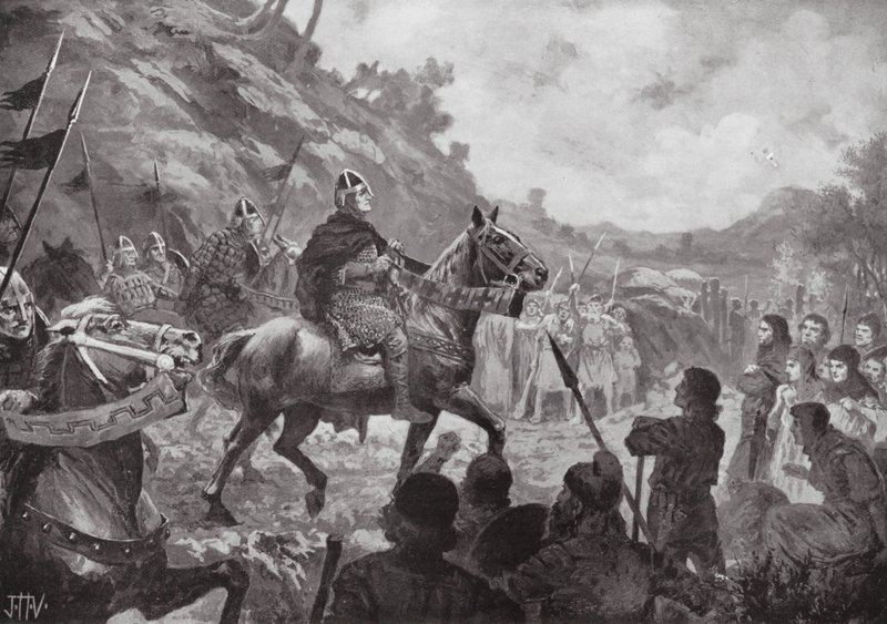 Wilhelms Eroberungszug nach Wales von John Harris Valda