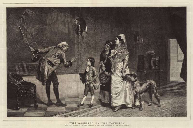 Der Vorfahre auf dem Wandteppich von John Haynes Williams