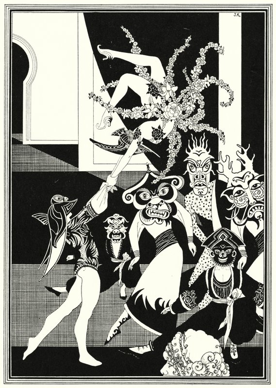 Illustration für Die Geschichte von Aladdin und der Wunderlampe von John Kettelwell