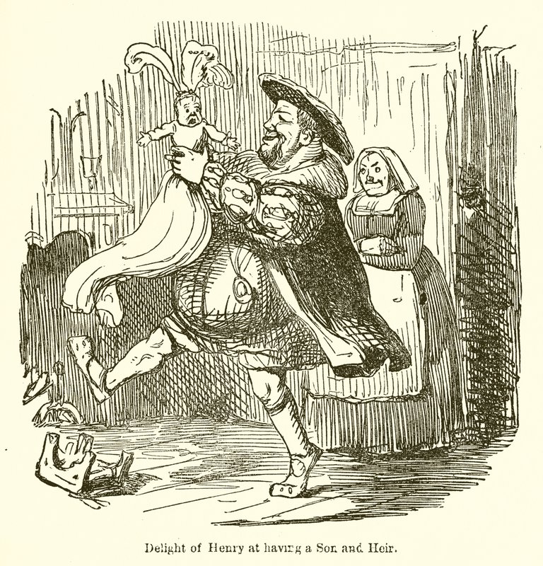Freude von Henry, einen Sohn und Erben zu haben von John Leech