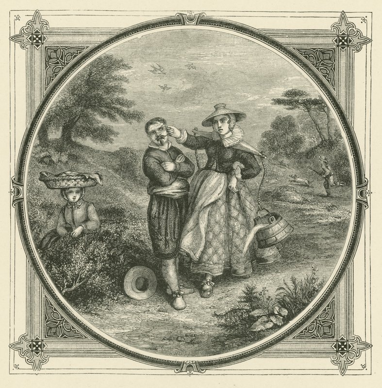 Niemand kann Thetis und Galatea gleichzeitig lieben (Stich) von John Leighton