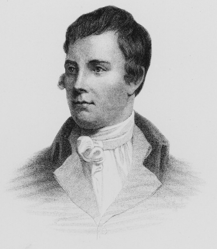 Porträt von Robert Burns von John Moyr (attr.to) Smith