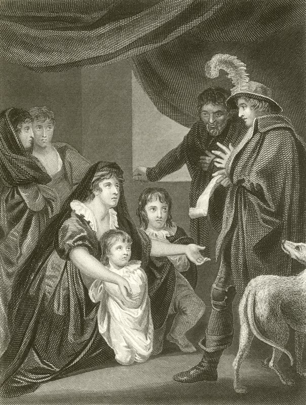 Lady Elizabeth Gray bittet Eduard IV., ihre Kinder zu schützen von John Opie